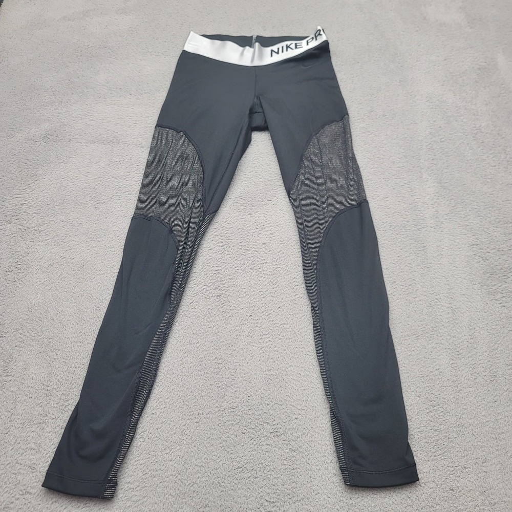 Nike Pro Dri Fit Warm Activewear Leggings Womens Size Small Black AO9228-010